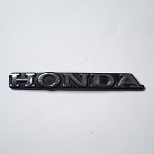 Honda Machined & Black Plastic 5.7" Emblem Badge Logo Nameplate 80's